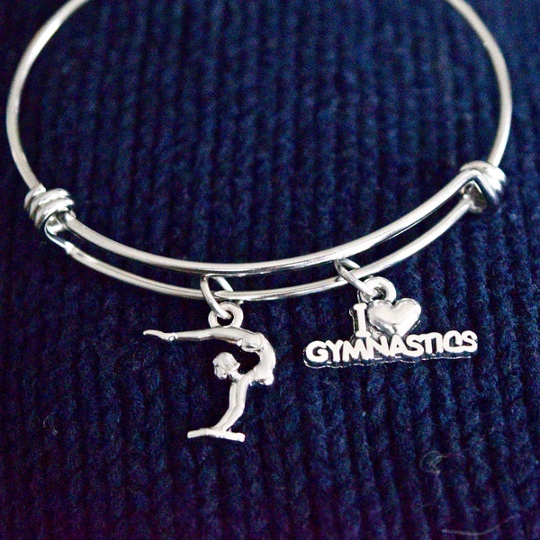 Gymnastics Theme Charm Bracelet - Perfect for those who love the sport - A Charming Wear