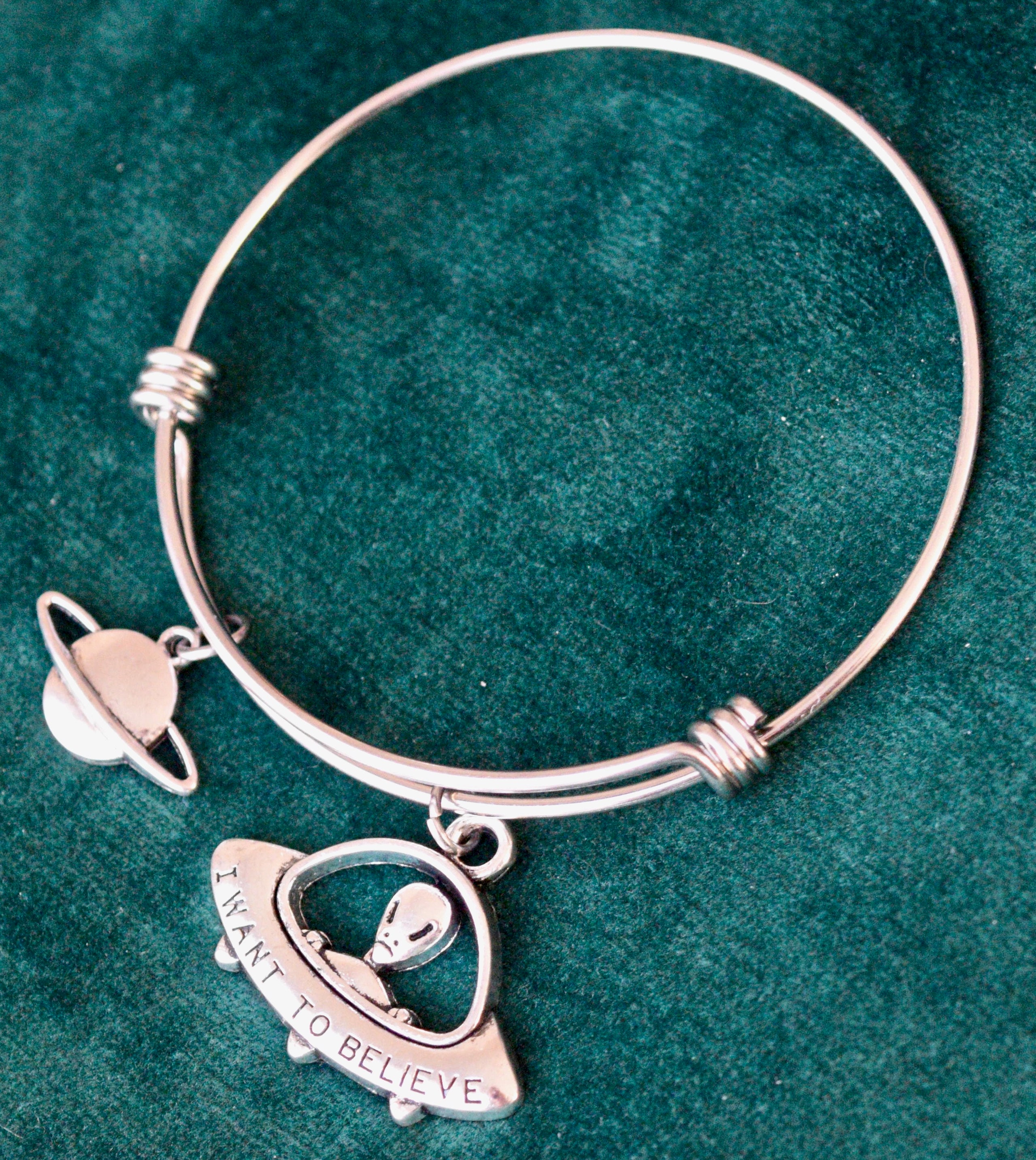 Alien/Space Theme Charm Bracelet Perfect for those who love | Etsy