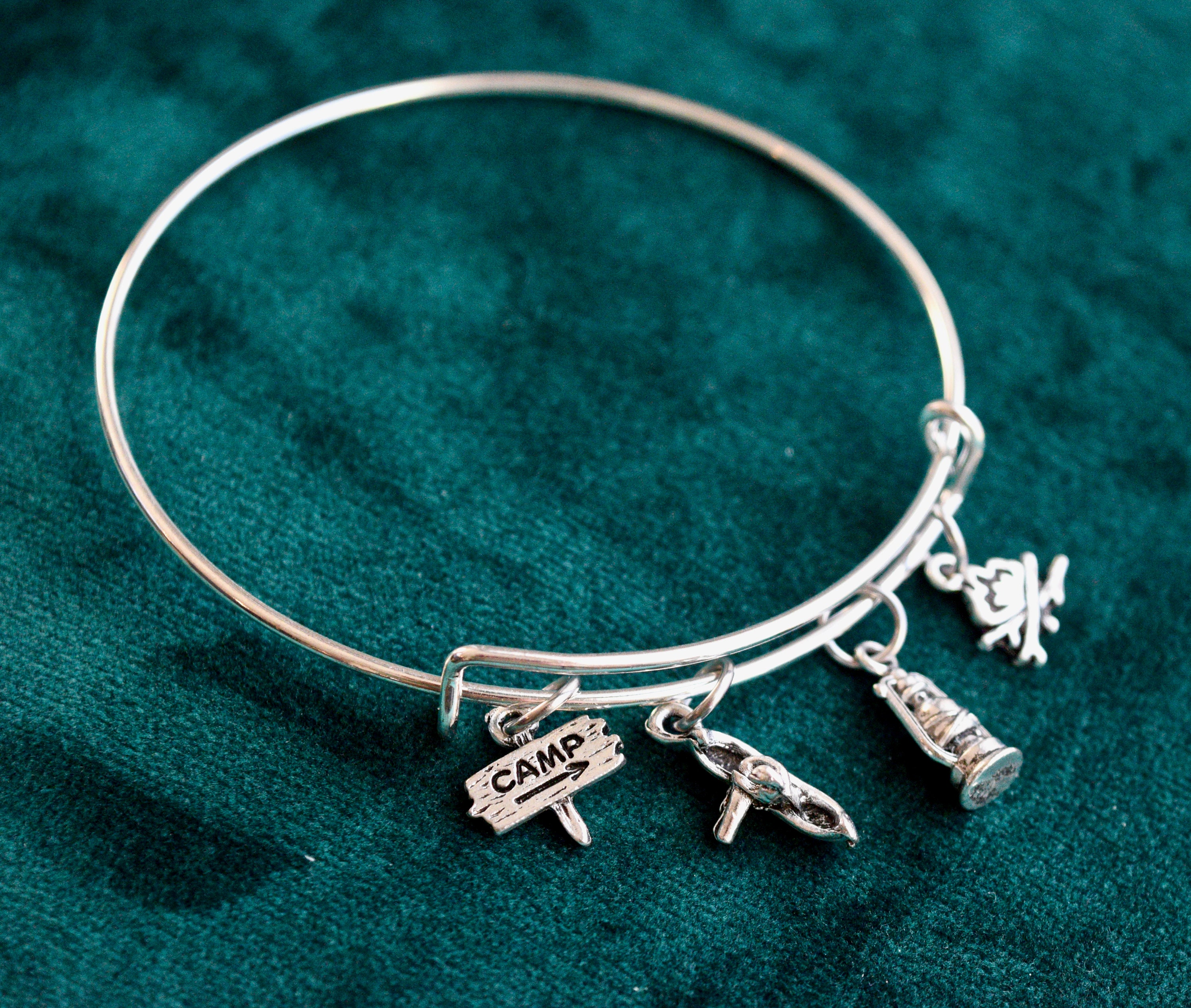 Camping Thème Charm Bracelet Choix entre deux modèles Etsy France