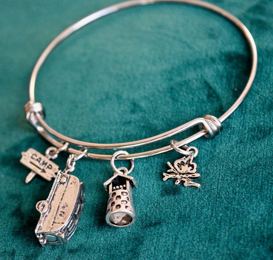 Camping Thème Charm Bracelet Choix entre deux modèles Etsy France