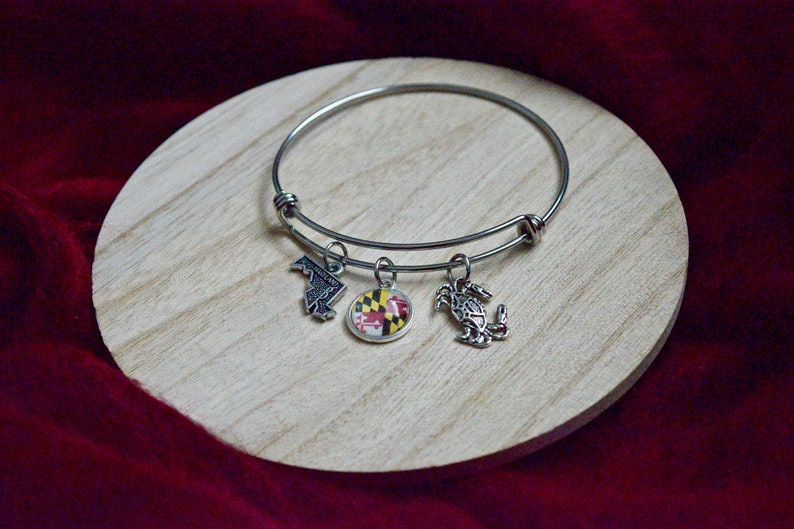 Maryland Theme Charm Bracelet Show your MD Pride with this Etsy