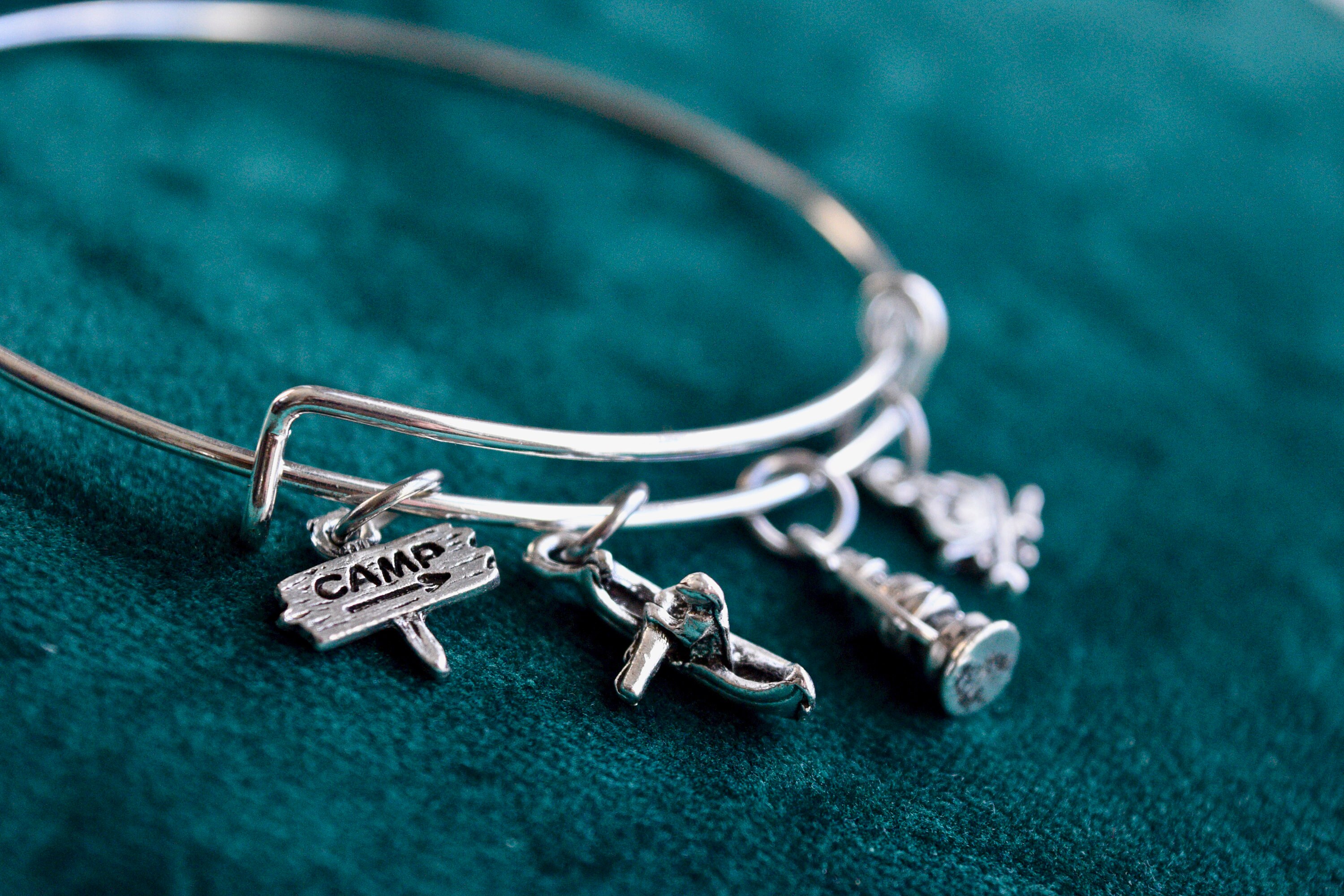 Camping Thème Charm Bracelet Choix entre deux modèles Etsy France