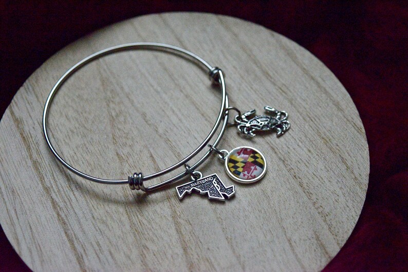 Maryland Theme Charm Bracelet Show your MD Pride with this Etsy