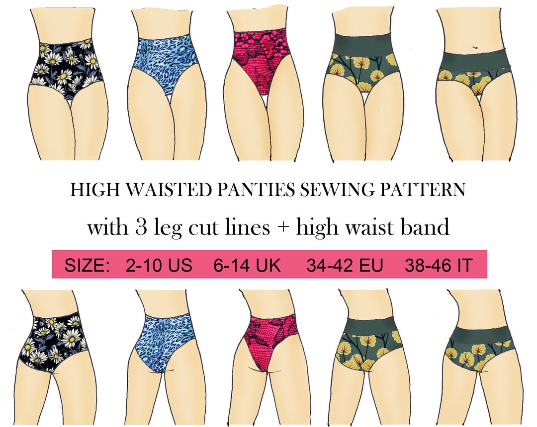 High Waist Knickers/panties Sewing Pattern// Willow Instant PDF
