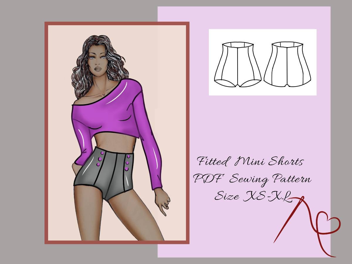 High Waisted Pants With Side Inserts Sewing Pattern, Pole Dance