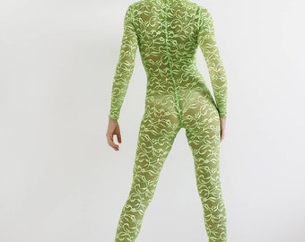 Basic Jumpsuit without side seams Sewing pattern for women, Basic Unitard long sleeve, PDF SVG pattern