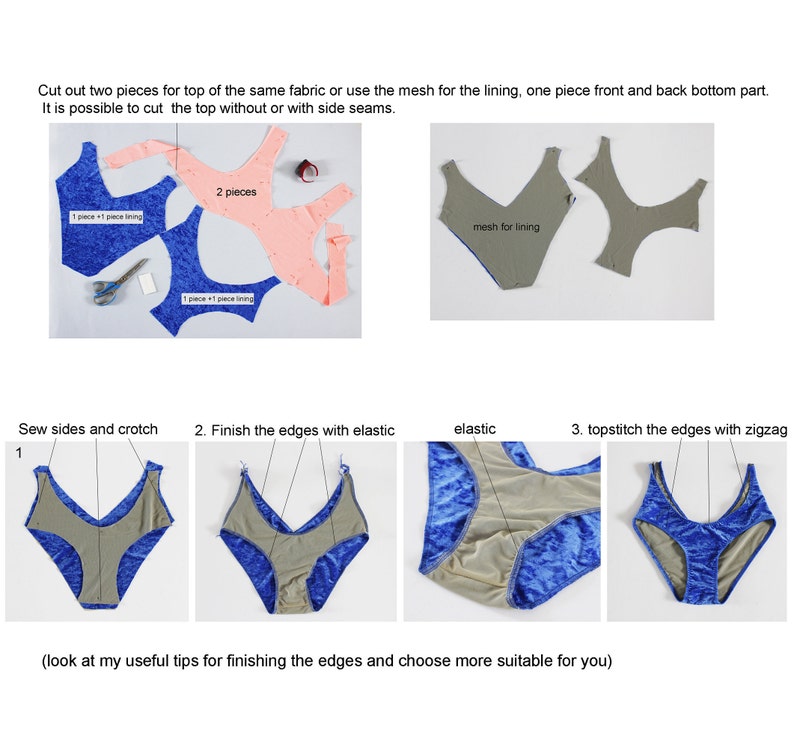 Swimsuit Sewing Pattern for women Etsy