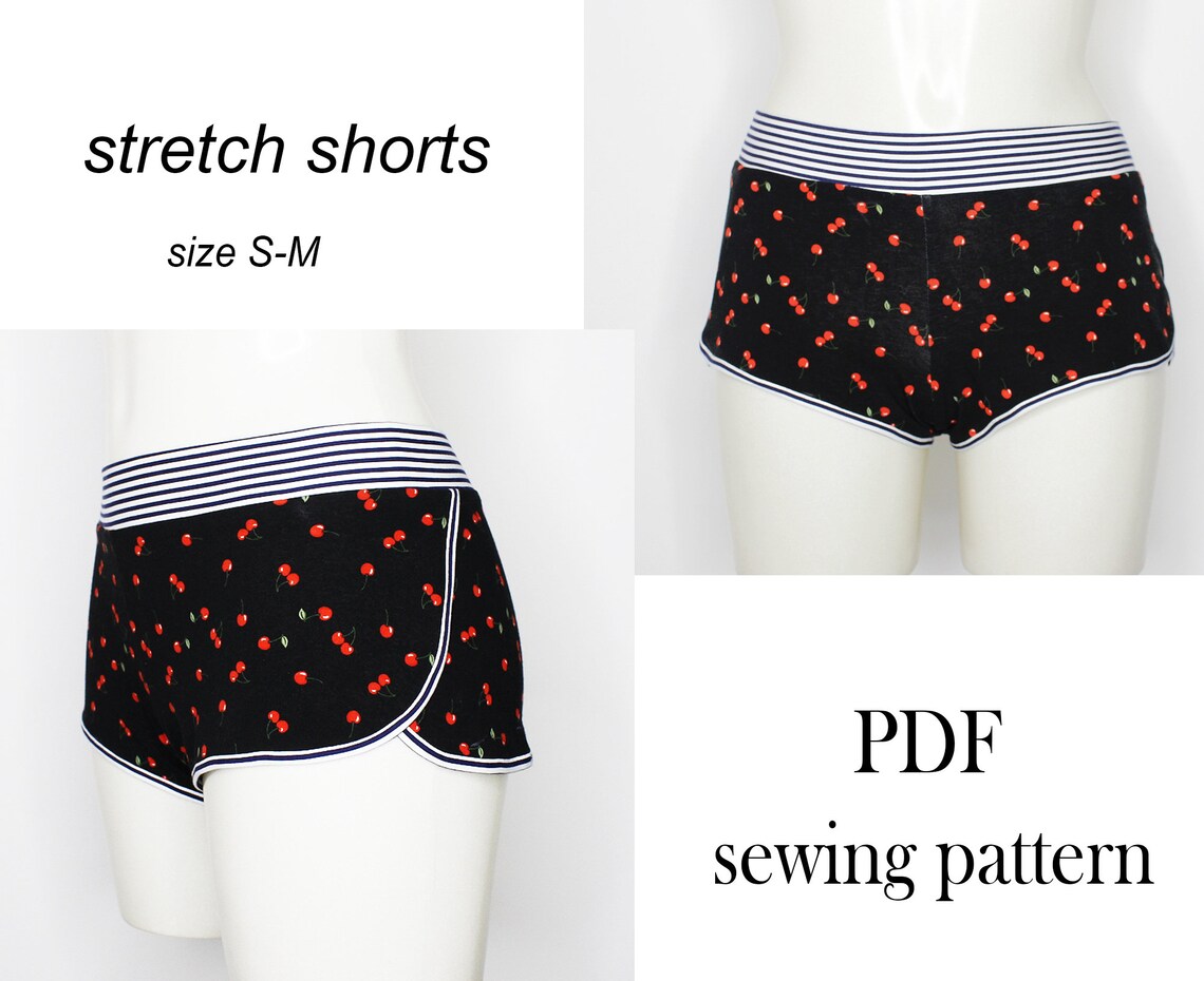 Sewing patterns women booty shorts PDF sewing pattern pole | Etsy