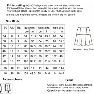 Flounce Paneled Skirt Sewing Pattern, PDF Sewing Patterns for Women - Etsy