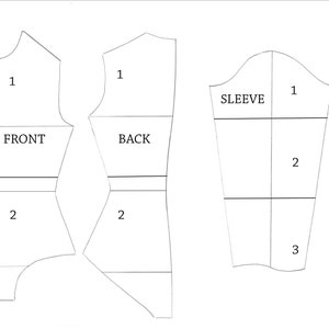 Dance Gymnastic Leotard Basic Sewing Pattern Child 128 Cm, Long Sleeve ...