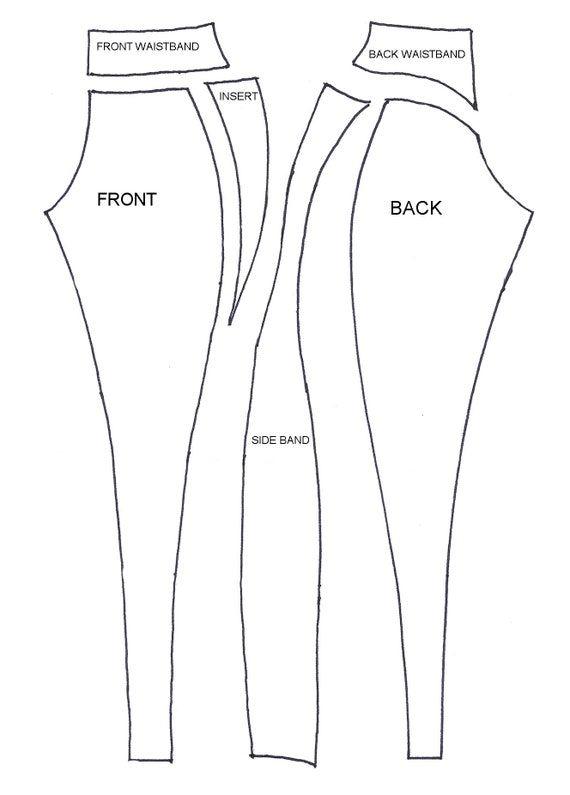 High Waisted Leggings Sewing Pattern for Women,yoga,workshop, Pole Dance  Wear, Exotic Dancewear, PDF Sewing Patterns -  UK