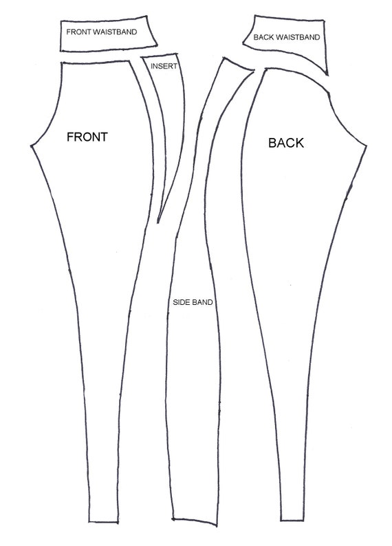 High Waisted Leggings Sewing Pattern for Women,yoga,workshop, Pole