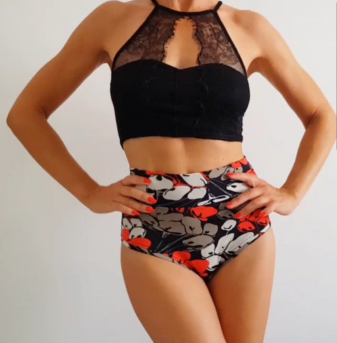 High Waisted Panties Sewing Pattern for Women Lingerie Etsy