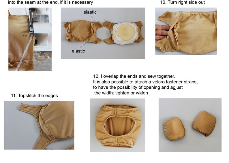 Knee Pads Tutorial Sewing Pattern Exotic Dancewear Pole Etsy UK