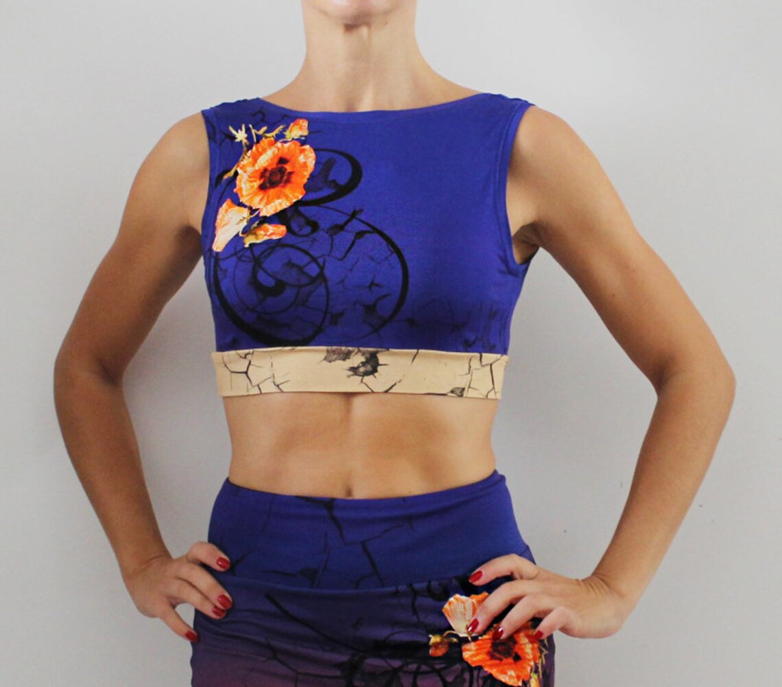 Sleeves Crop Top Sewing Pattern Easy Women PDF Sewing Etsy