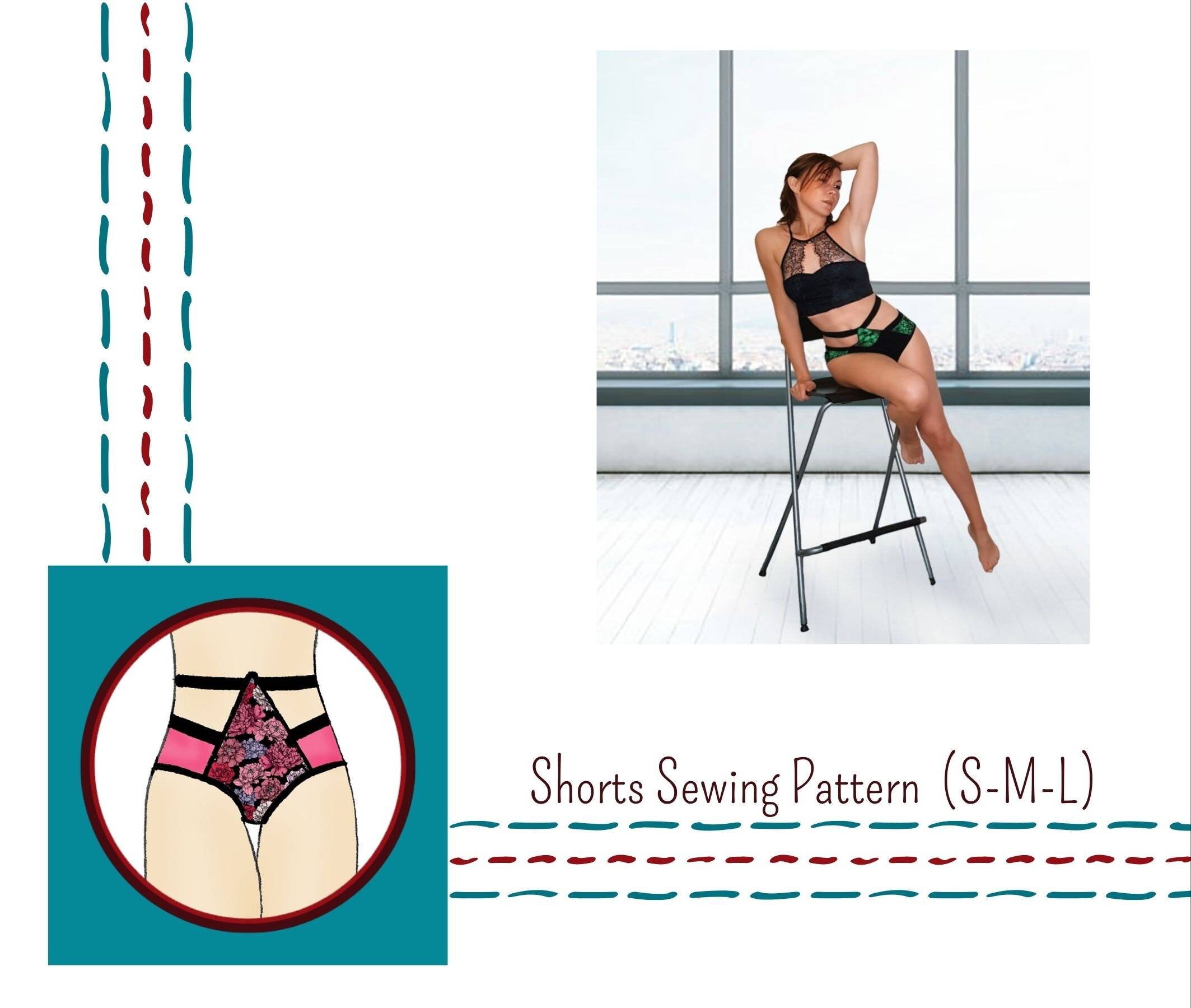 Shorts with front insert Sewing Pattern pole dance exotic Etsy