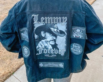 One Of A Kind Custom Denim Jackets With Patches!