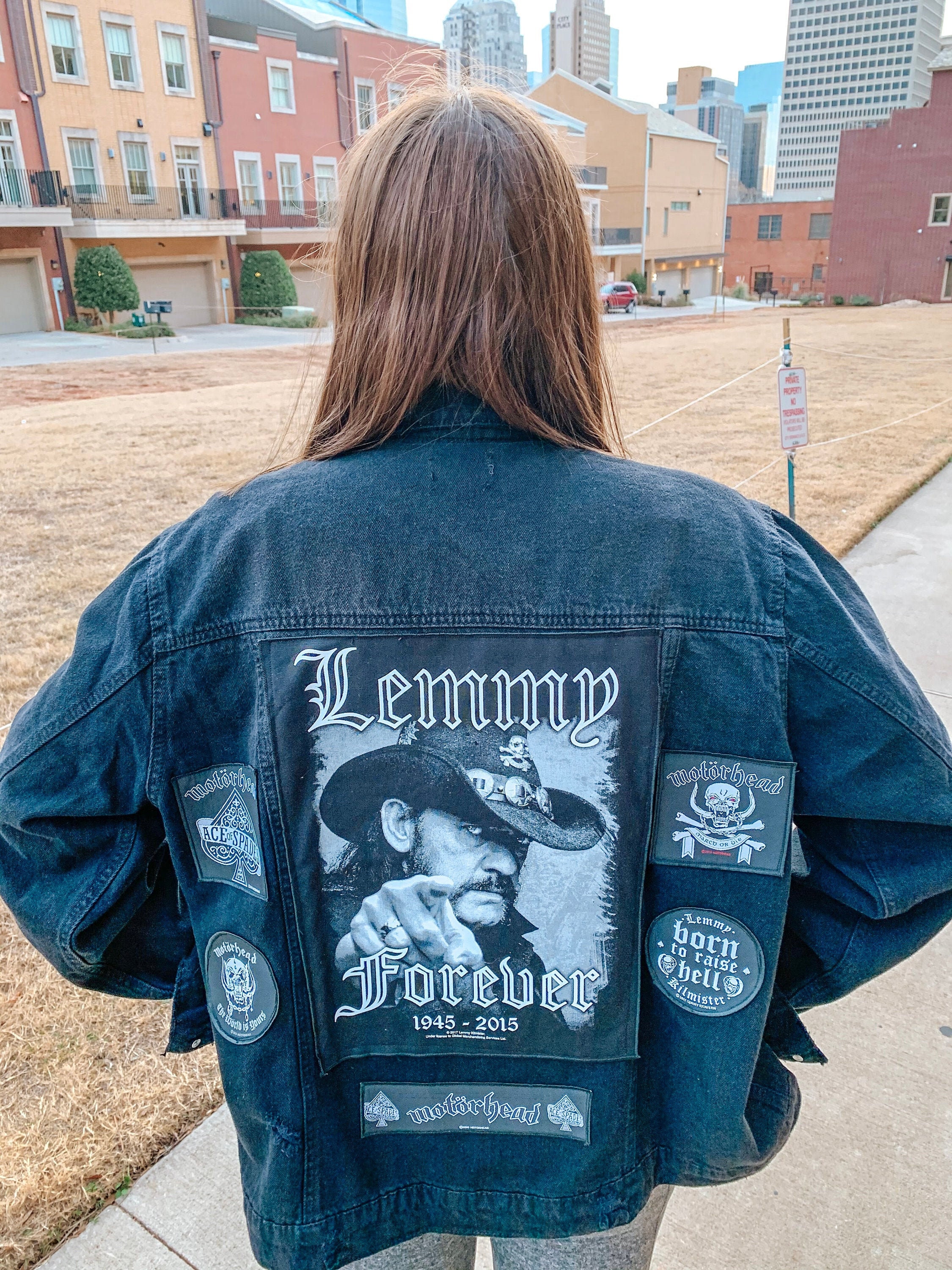 One of A Kind Custom Denim Jackets With Patches -  UK