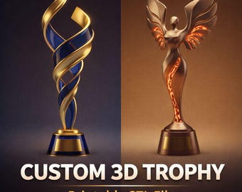 Modelo 3D STL de trofeo personalizado para imprimir (descarga digital)