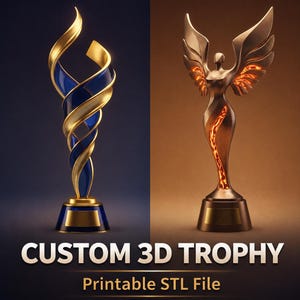 Modelo 3D STL de trofeo personalizado para imprimir (descarga digital)