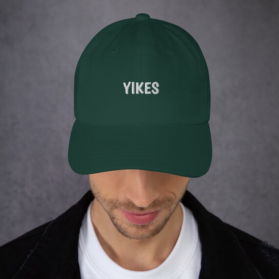 Yikes Embroidered Dad Hat Funny Hats Dad Hats Adjustable Strap