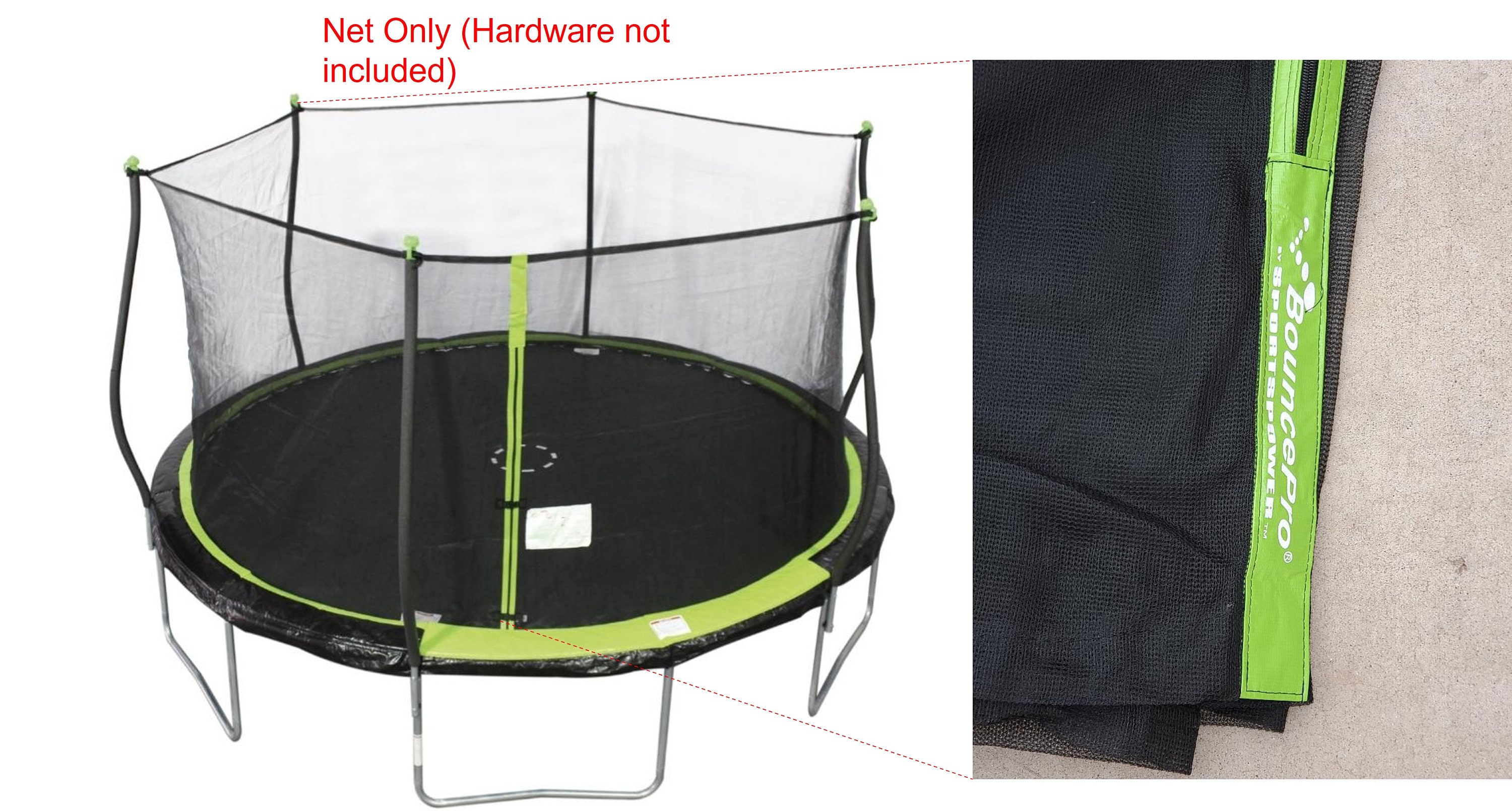 Bounce Pro Sportspower 14 Foot Replacement Safety Enclosure Net ONLY Etsy