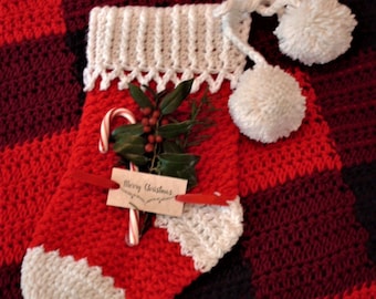 Crochet Christmas Stocking Pattern, Holiday Home Stocking, Heirloom Christmas Stocking Pattern, Crochet Sock Pattern, 3 Versions