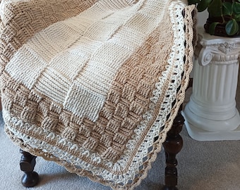 Crochet Blanket Pattern, Check Mates Blanket, Bliss Blankets, Crochet Afghan Pattern, Crochet Throw Pattern