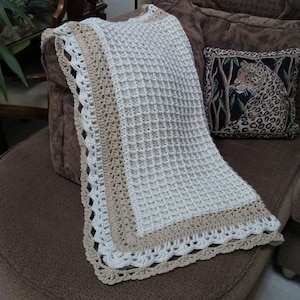 Crochet Blanket Pattern, Forever Yours Blanket, Bliss Blankets, Crochet Afghan Pattern, Crochet Waffle Stitch Pattern