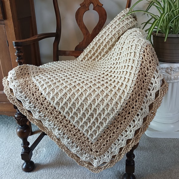 Crochet Blanket Pattern, Forever Yours Blanket, Bliss Blankets, Crochet Afghan Pattern, Crochet Waffle Stitch Pattern