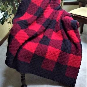 Crochet Blanket Pattern, Joined in Love Blanket, Bliss Blankets, Crochet Afghan Pattern, C2C Crochet Blanket, Plaid Crochet Blanket Pattern