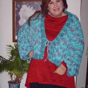 Crochet Cocoon Pattern, Half Moon Cocoon, Crochet Wrap Pattern, Crochet Shrug Pattern