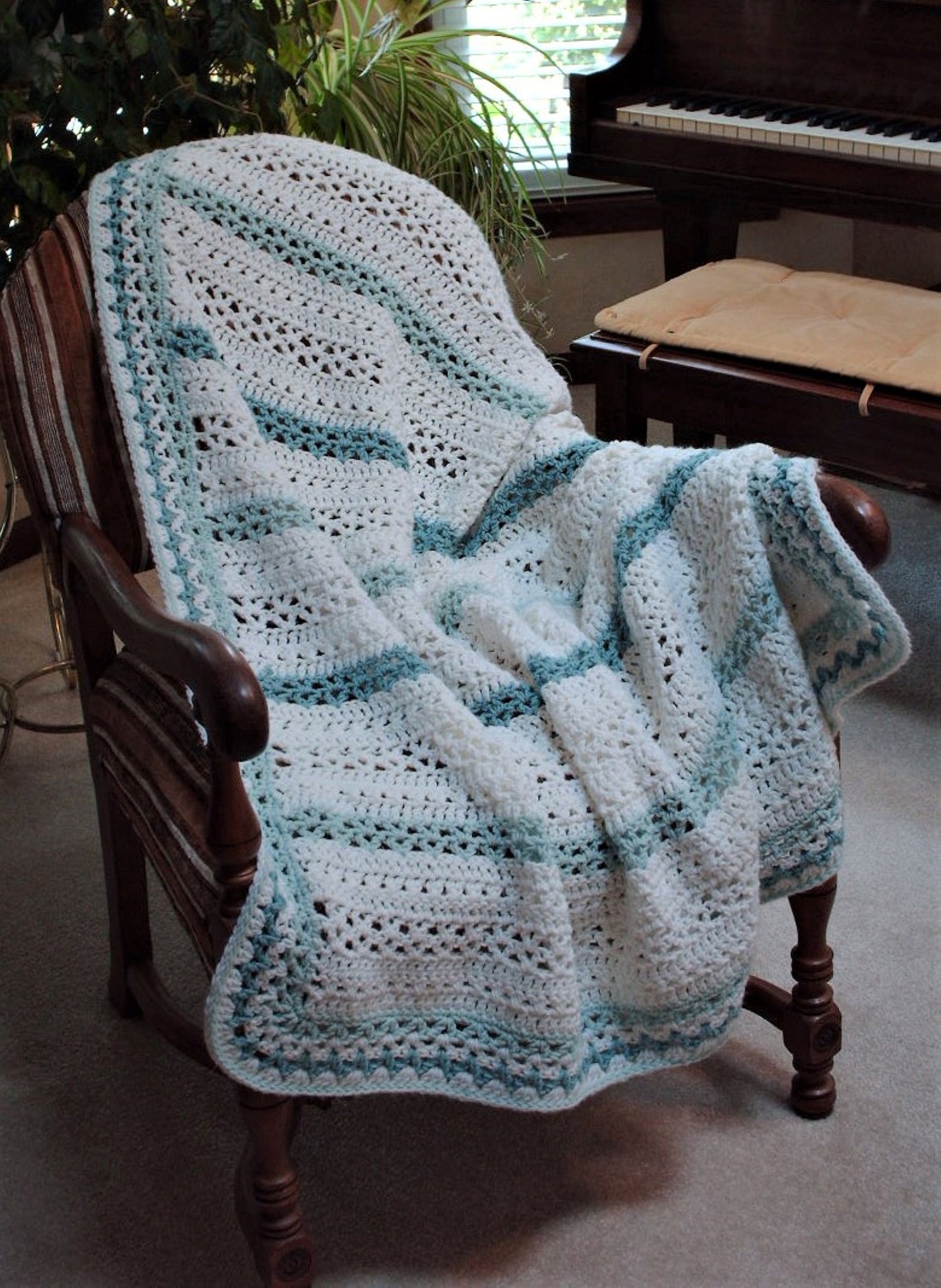 Crochet Blanket Pattern Serenity Blanket Bliss Blankets Etsy