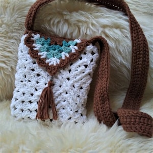 Crochet Granny Square Bag Pattern, Crochet Pattern, Granny Square Crossbody Bag 4, Granny Stitch Pattern, Granny Square Pattern