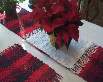 Crochet Placemat Pattern, Woven Wonder Placemats 1, Crochet Table Runner Pattern