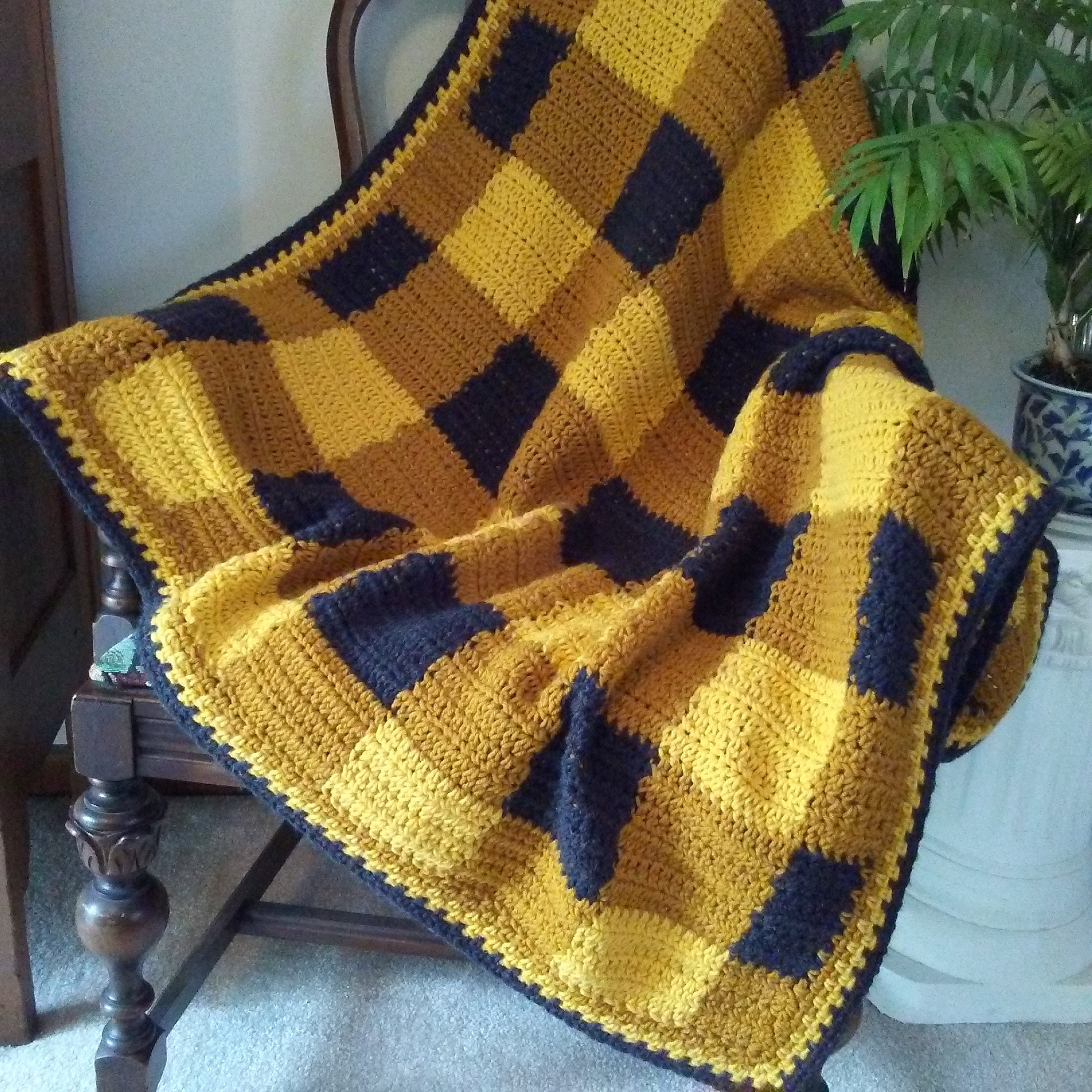 Crochet Blanket Pattern Passion for Plaid Blanket Bliss Etsy