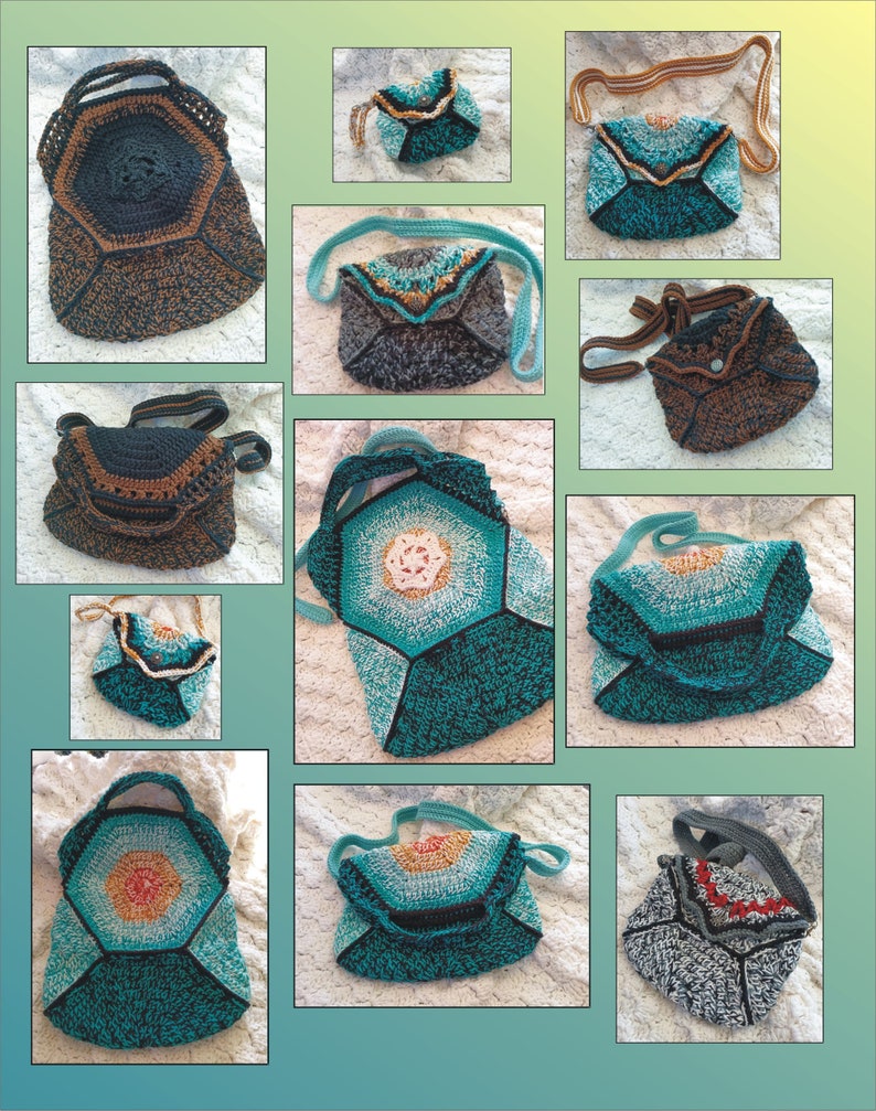 Crochet Purse Pattern, Go to Bag Set Crochet Pattern, Crochet Bag ...