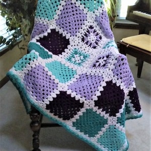 Crochet Granny Stitch Blanket Pattern, For the Love of Granny Blanket, Crochet Afghan Pattern, Granny Stitch Blanket, Granny Squares Blanket