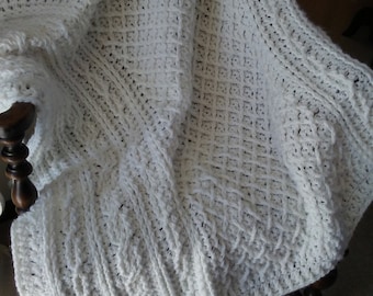 Crochet Blanket Pattern, Timeless Treasure Blanket, Bliss Blankets, Crochet Afghan Pattern, Crochet Cable Blanket, Crochet Cable Throw