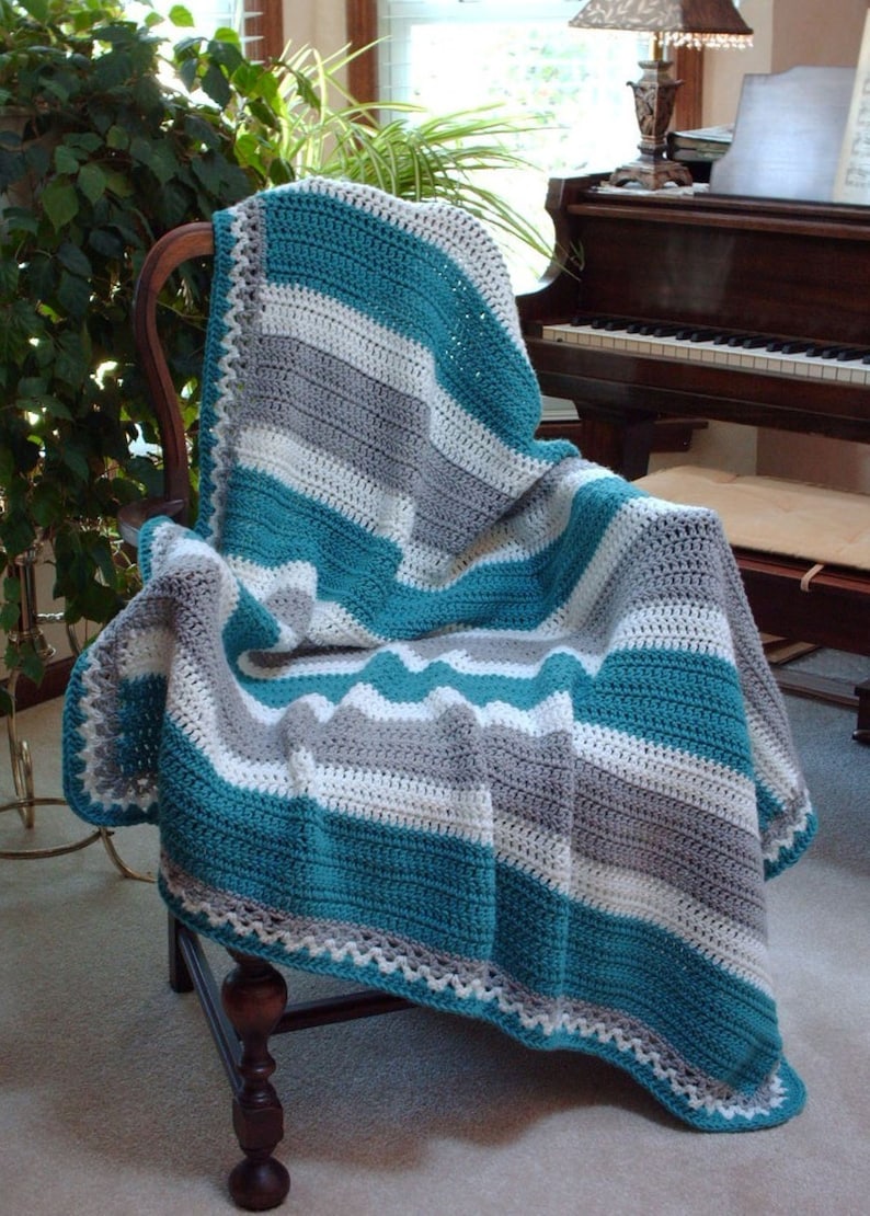 Crochet Blanket Pattern the Boyfriend Blanket Bliss Etsy