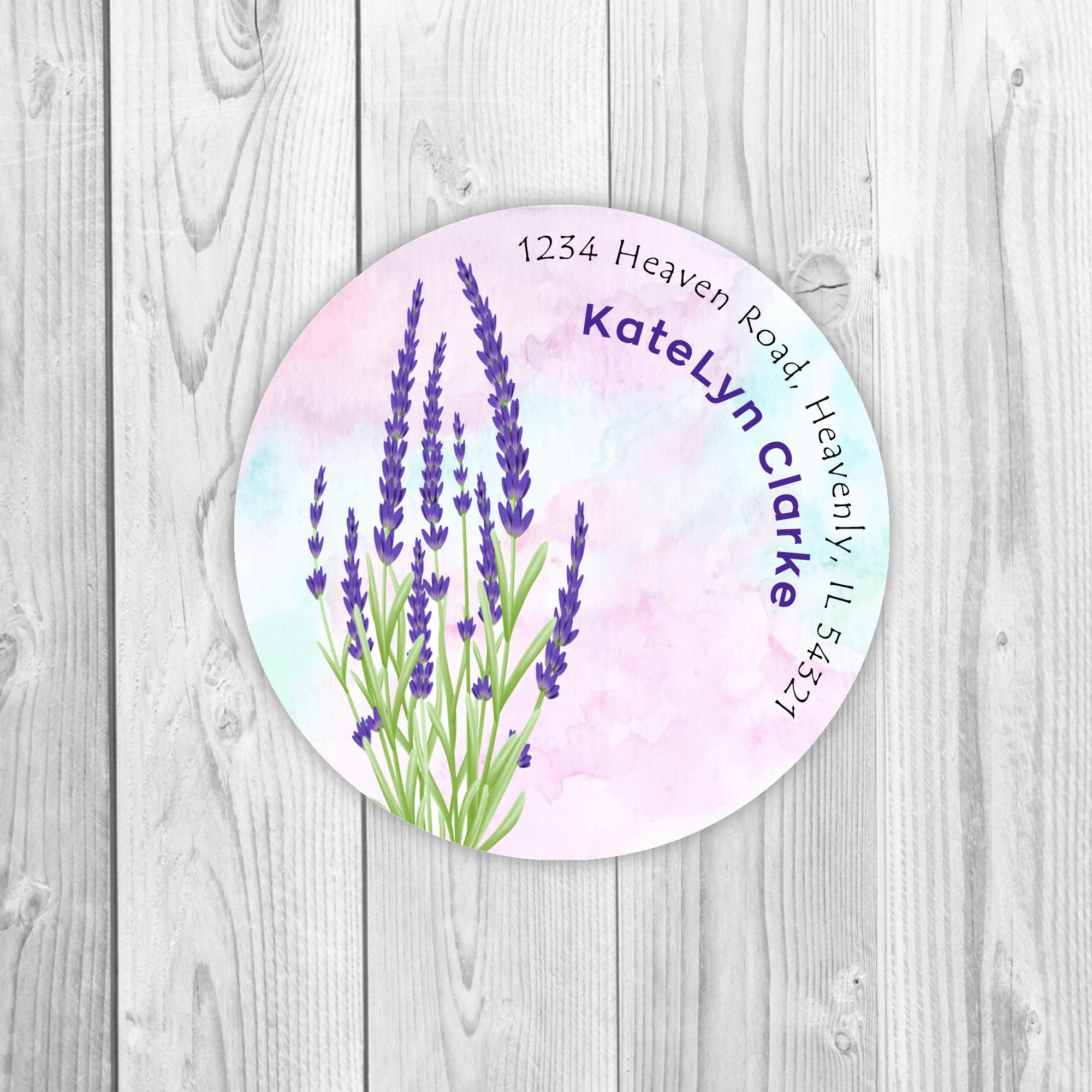 Round Custom Labels, Personalized Circle Stickers, Return Address Label ...