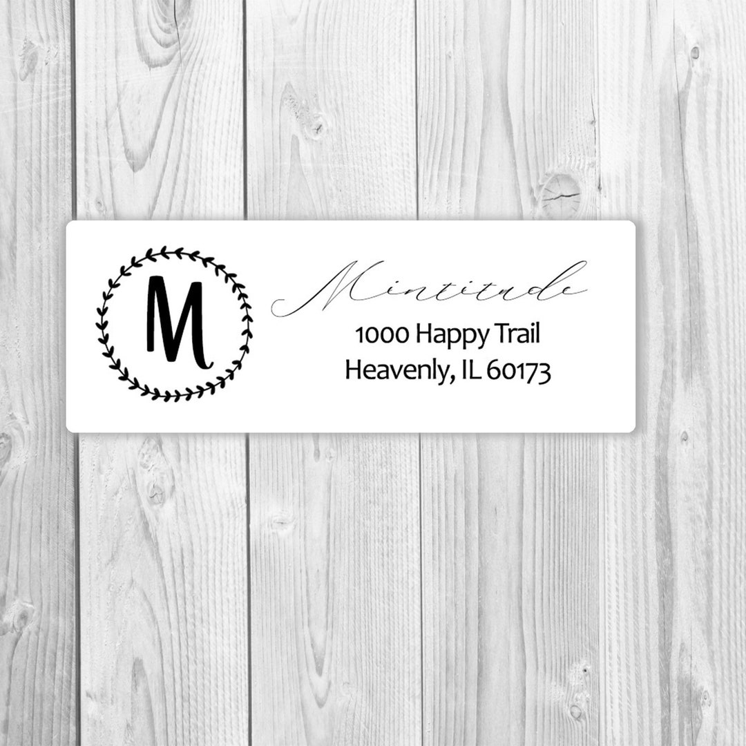 Personalized Return Address Labels Modern Custom Business Etsy
