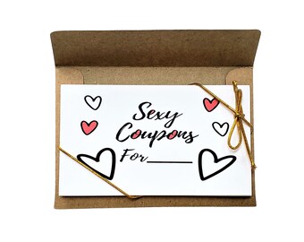Valentine Coupons, Love Coupon Book, Personalized Coupon Gifts, Couple Coupons, DIY gift for boyfriend, girlfriend, him or her
