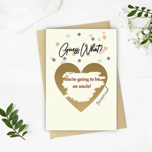 Tarjeta de anuncio de embarazo, Tarjeta de anuncio de bebé, Tarjeta de raspado de nueva tarjeta de bebé, Tarjeta de bebé esperando, Tarjeta elegante de revelación de nuevo bebé