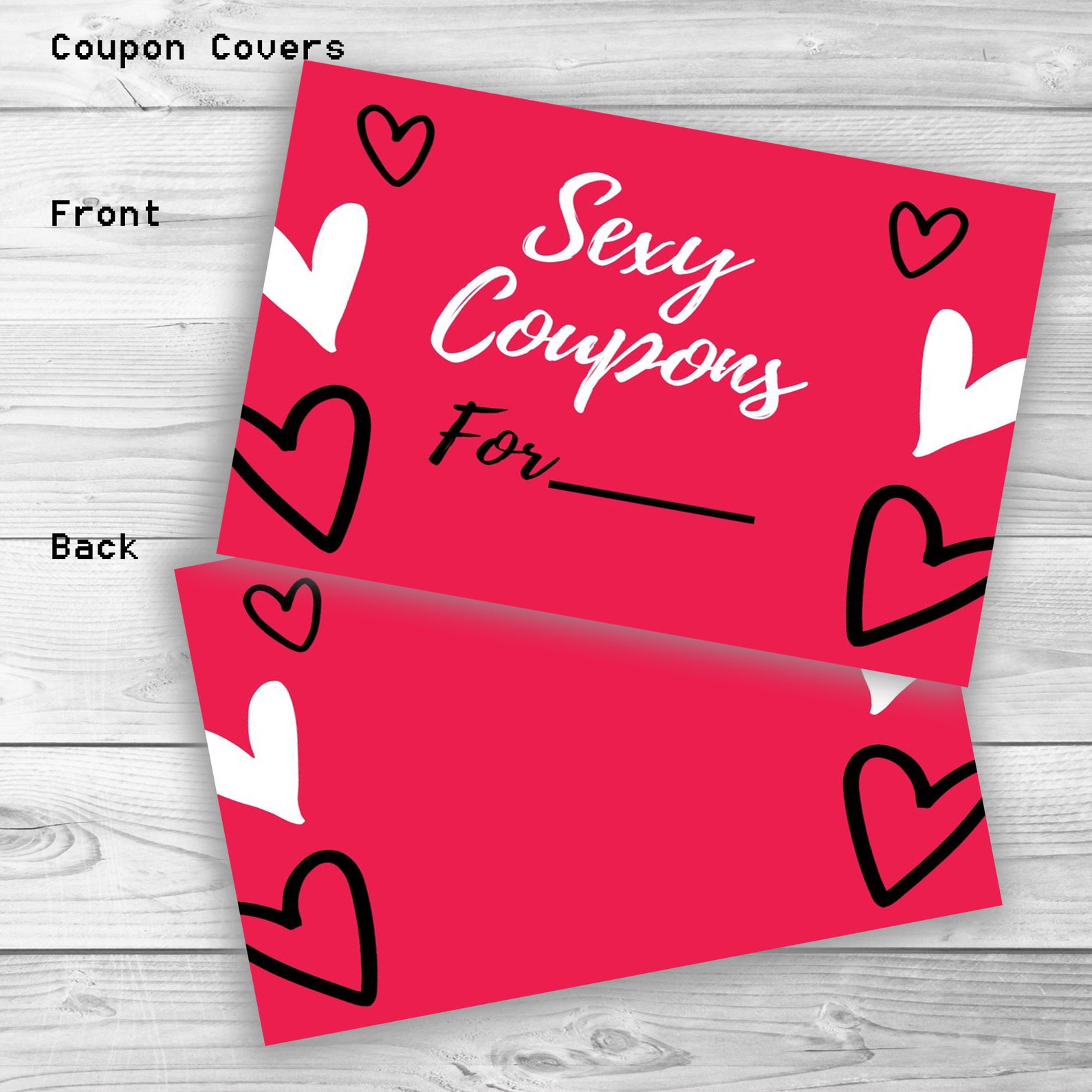 Printable Naughty Coupons Cards Valentines Ts For Him Etsy