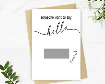 10 Pregnancy Announcement Cards, Baby Announcement Cards, Scratch off new baby cards, Expecting baby cards, Elegant new baby reveal cards