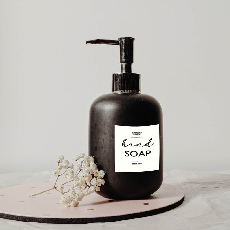 Minimalist Hand Soap Labels Modern Dish Soap Hand Lotion Etsy
