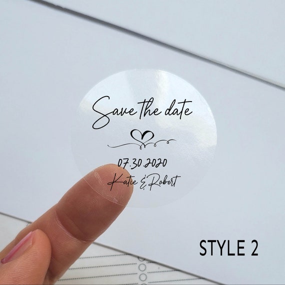 personalized clear stickers