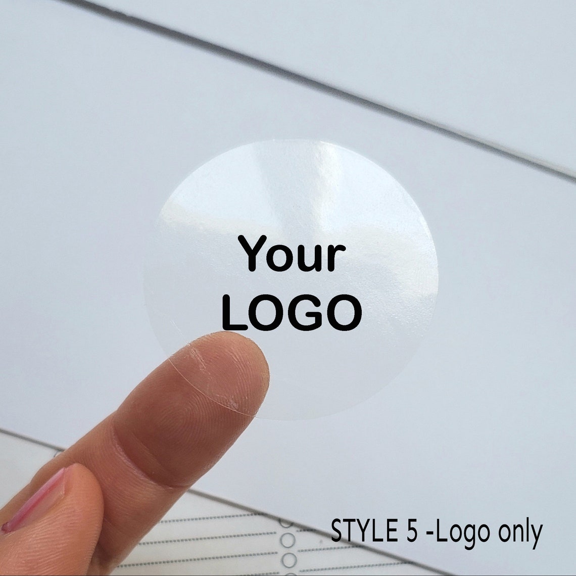 Custom Clear Round Stickers Personalized Circle labels | Etsy