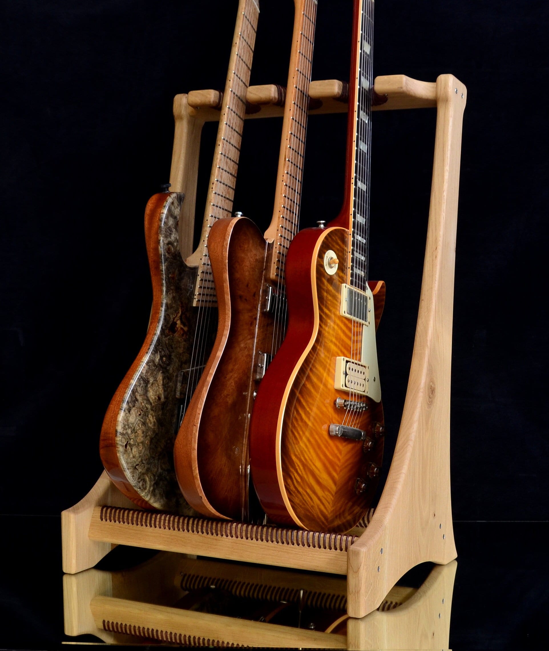 BERGFELS Bergstand 3 Guitars Stand, Build of Solid Wood and Fine Italian  Leather. -  Hong Kong